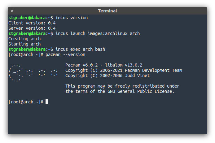 Linux Containers Release Incus 0.4