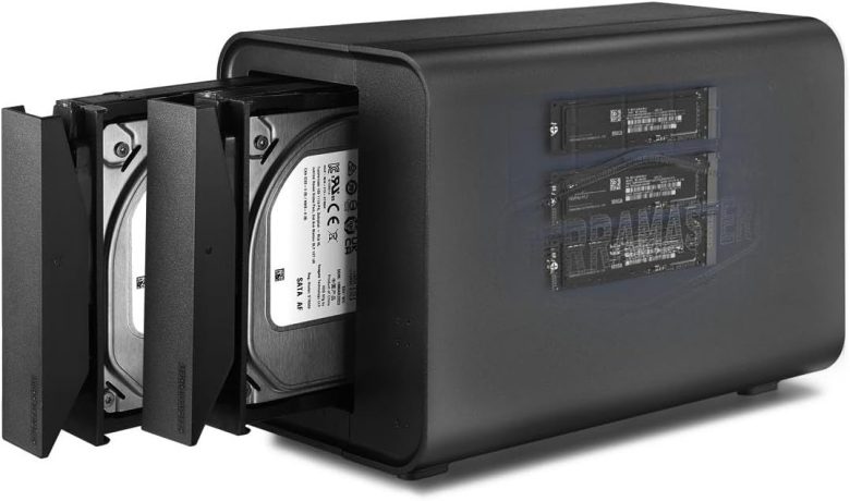 TerraMaster D5 Hybrid Storage Enclosure: Supports 2 Hard Drives and 3 SSDs