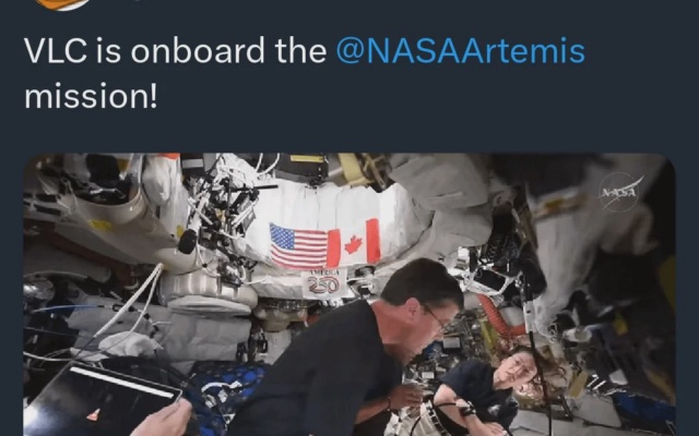 VLC Spotted Running on Laptop During NASA's Artemis II Mission — Lunar ...